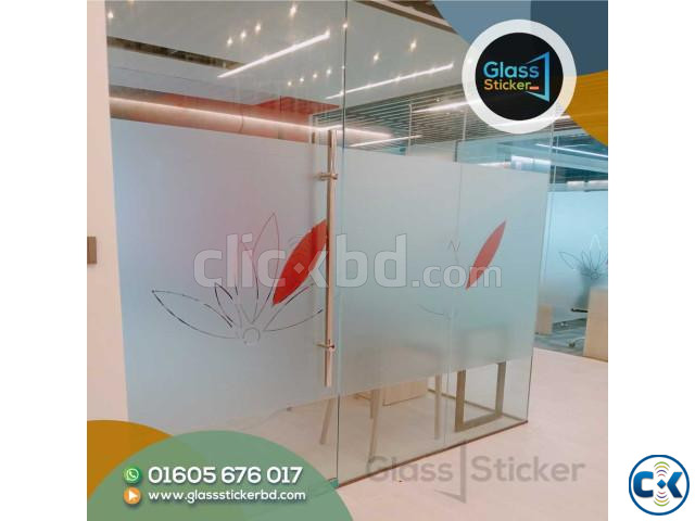 Acrylic letter logo for presentation desk. Auditorium backgr large image 3