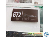 Acrylic letter off cut LED nameplate for House.