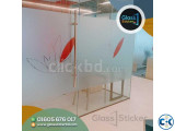 Frosted glass sticker for Corporate Office.