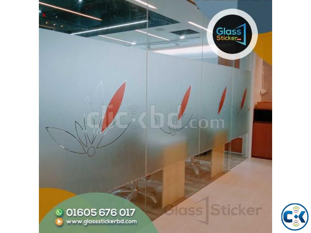 Frosted glass sticker for Corporate Office. large image 1