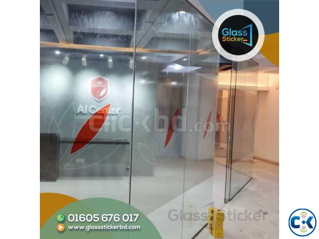 Frosted glass sticker for Corporate Office. large image 3