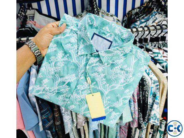 Pure Cotton full Sleeve Print Shirt for Men s large image 0
