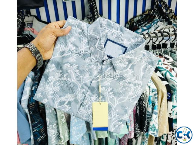 Pure Cotton full Sleeve Print Shirt for Men s large image 1
