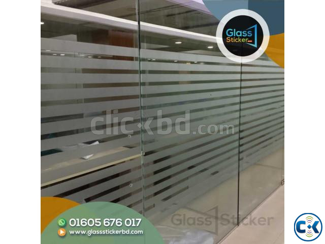 Frosted glass sticker for Office. large image 2