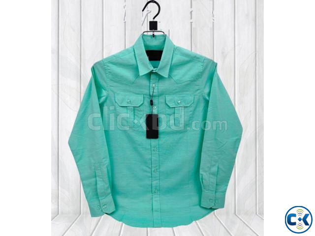 Premium Lap Seam Double Pocket Shirt large image 0