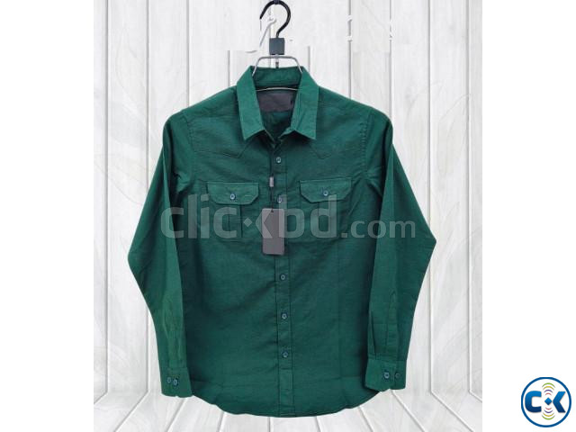 Premium Lap Seam Double Pocket Shirt large image 1