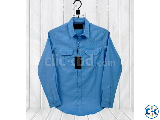 Premium Lap Seam Double Pocket Shirt large image 2
