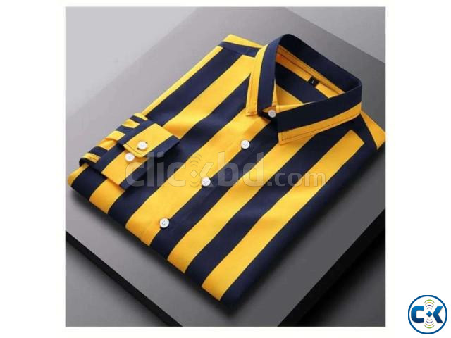 Men s Long Sleeve Stripe Print Shirt large image 2