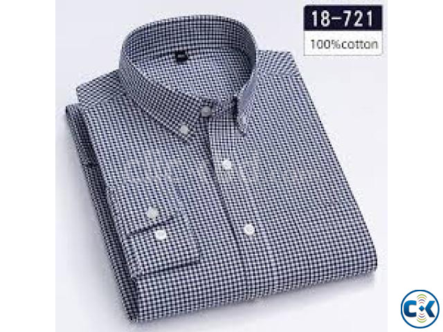 Cotton Official Formal Check Shirt large image 2