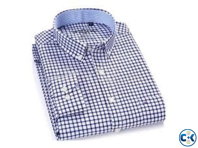 Cotton Official Formal Check Shirt large image 3