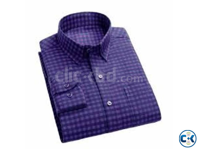 Cotton Official Formal Check Shirt large image 4