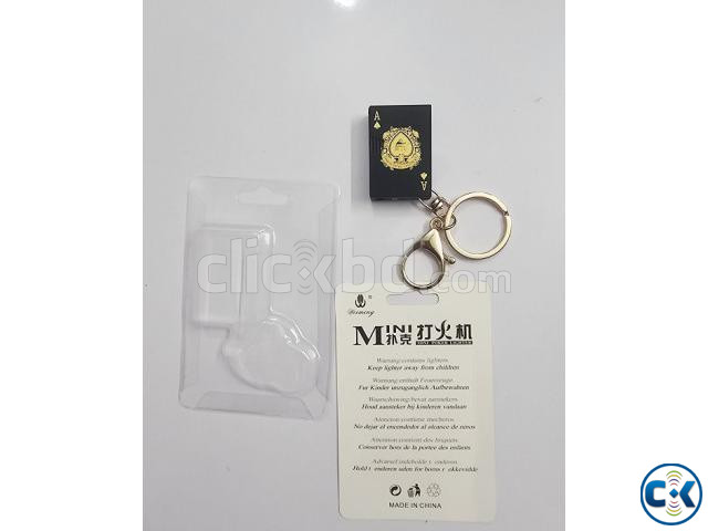 Card Shape Gas Lighter With Keyring large image 1