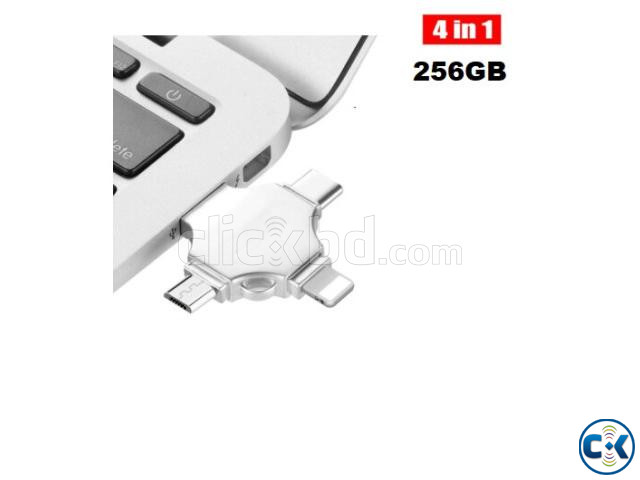 256GB 4 in 1 OTG Flash Drive Pendrive large image 3