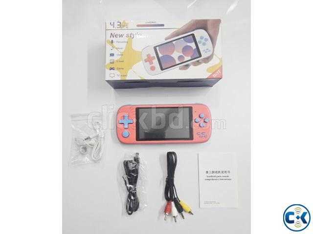 XY11 Retro Console Handheld Game Console 4.3 inch- Red large image 2