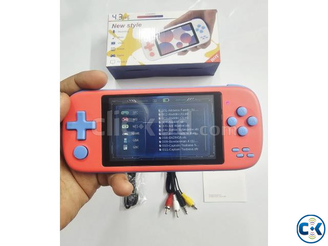 XY11 Retro Console Handheld Game Console 4.3 inch- Red large image 4