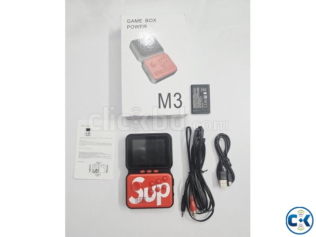 M3 Game Box 900 Games Classic Kids Game Console Red large image 2