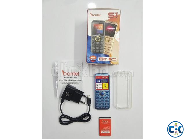 Bontel Spy S1 Mini Button Phone Metal Body Blue large image 1