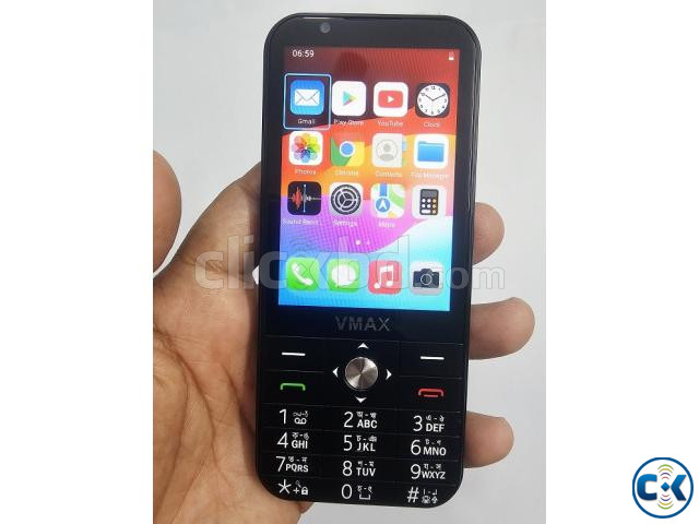 VMAX Note14 4G Android Button Phone 4GB RAM Black large image 3