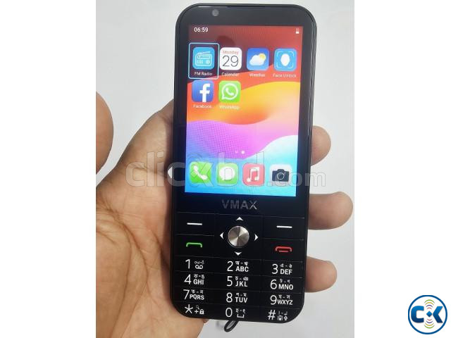 VMAX Note14 4G Android Button Phone 4GB RAM Black large image 4