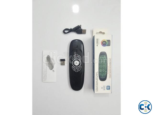 C120 Wireless Air Mouse With Keyboard RGB Backlight large image 1