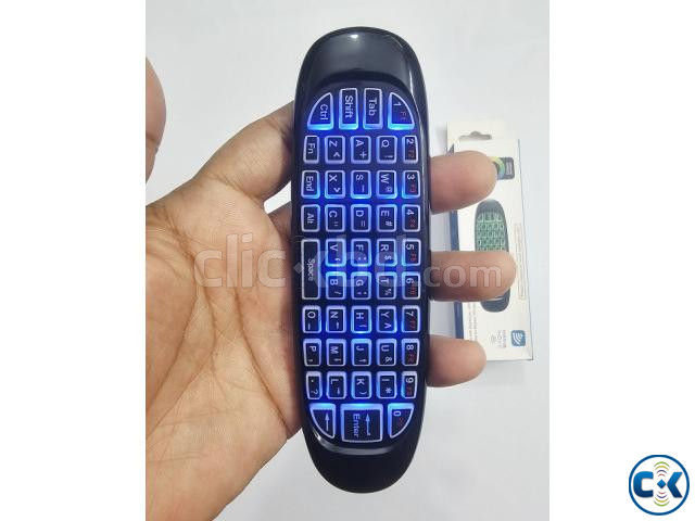 C120 Wireless Air Mouse With Keyboard RGB Backlight large image 3