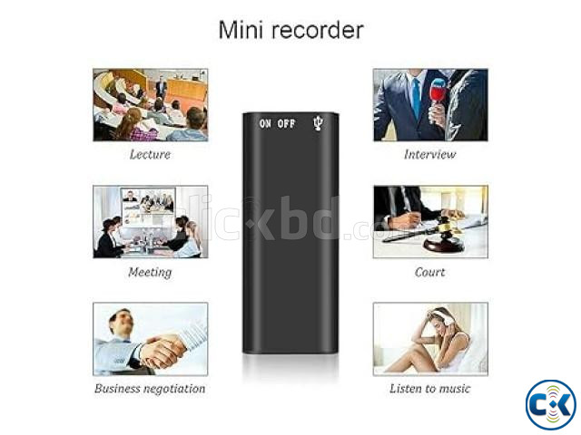16GB Portable Digital Sound Voice Recorder large image 1