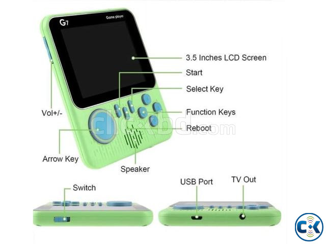 G7 Portable Game Consoles Kids Game Player Blue large image 4