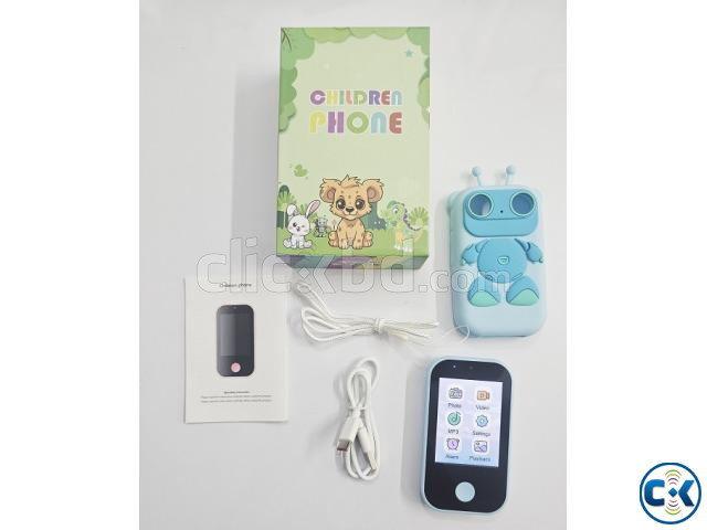 B10 Kids Smart Touch Phone Dual Camera Protection Cover Blue large image 1