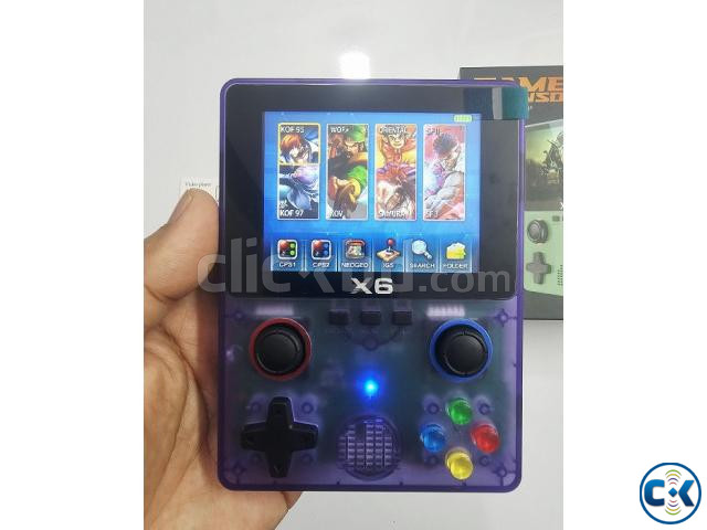X6 Kids Game Handheld Game Console 32GB Purpel large image 3