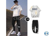 Drop Shoulder Mash T-Shirt and Trouser Combo