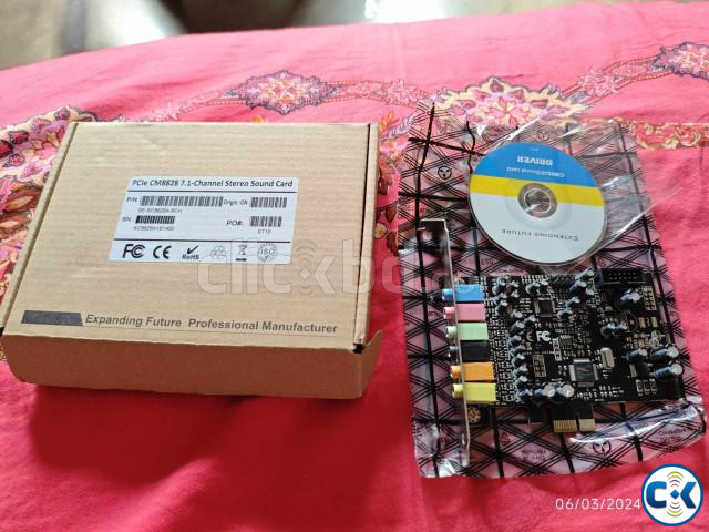 PCI Express 7.1 Sound Card Cmedia CM8828 CM9882A Chipset  large image 2