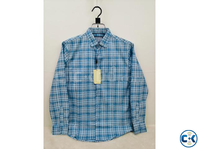 Pure Cotton full Sleeve Check Print Shirt for Men s large image 1