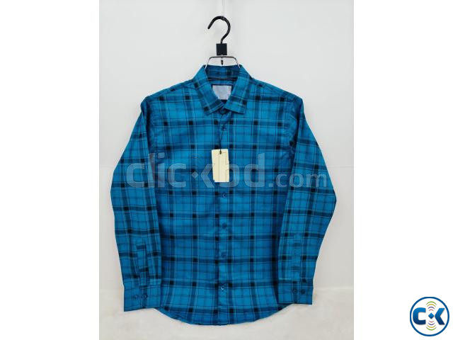 Pure Cotton full Sleeve Check Print Shirt for Men s large image 2