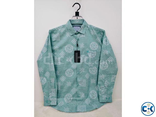 Pure Cotton full Sleeve Check Print Shirt for Men s large image 3