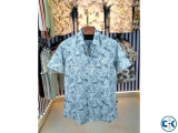 Pure Cotton Half Sleeve Print Shirt