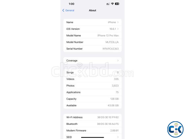 iPhone 13 Pro Max 128GB USA Variant বিক্রি হবে large image 2