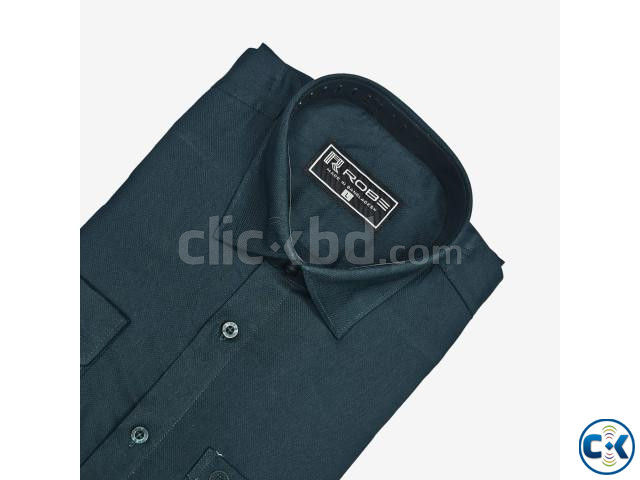 Cotton Exclusive Formal Shirt Sea Grean  large image 3