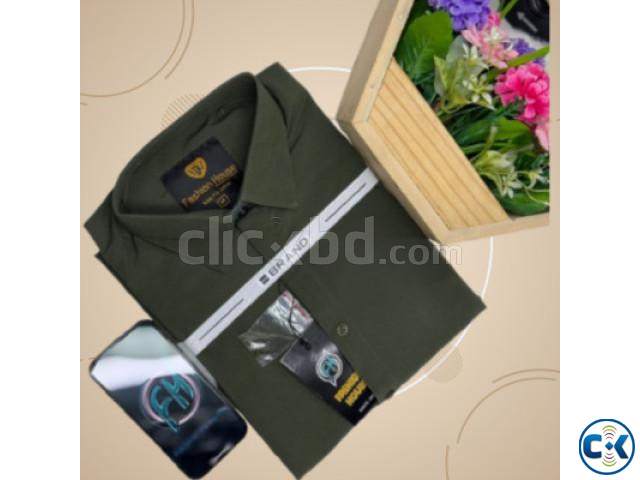 Solid China Maicro Fabrics Shirt For Men s Merron  large image 3
