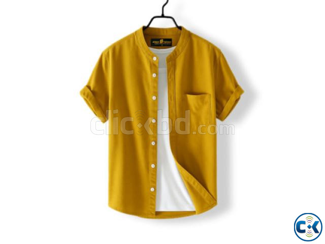 Fashionable half-sleeve shirt for men large image 4