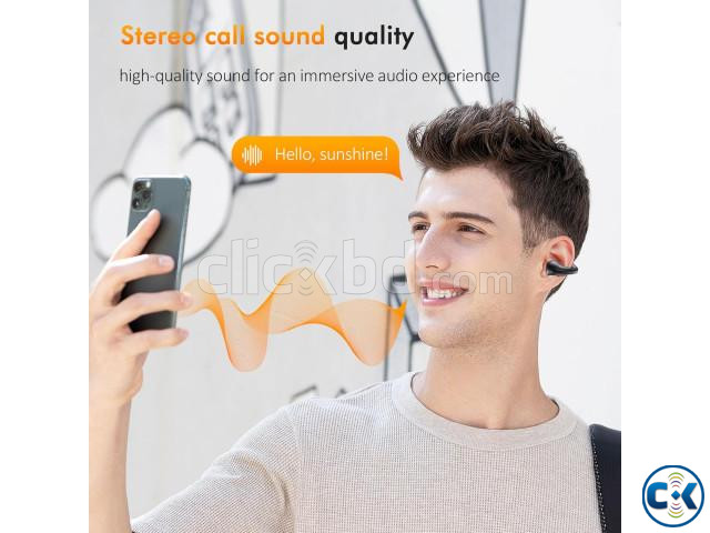 Clip On Bone Conduction ANC Gaming Earbuds with LED Display large image 4