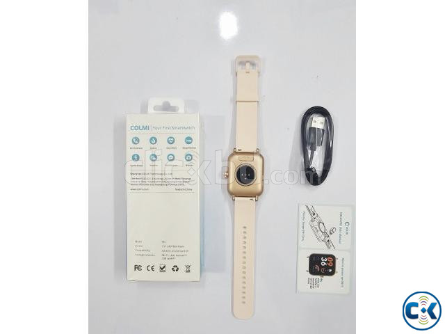 Colmi P81 Bluetooth Calling Smartwatch Gold large image 1