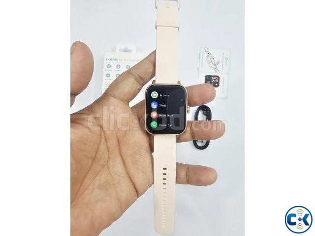 Colmi P81 Bluetooth Calling Smartwatch Gold large image 3