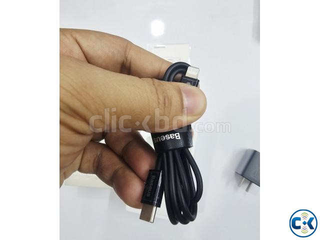Baseus Super Si Quick Charger 20W Adapter With ip Cable large image 4