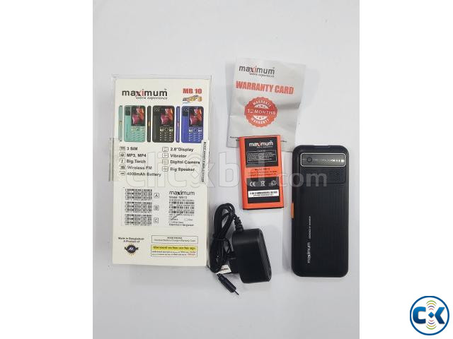 Maximum MB10 Button Phone Three Sim 4000mAh large image 3