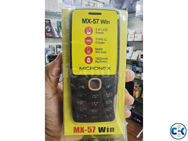 Micronex MX-57 Win Phone Metal Body Black large image 0