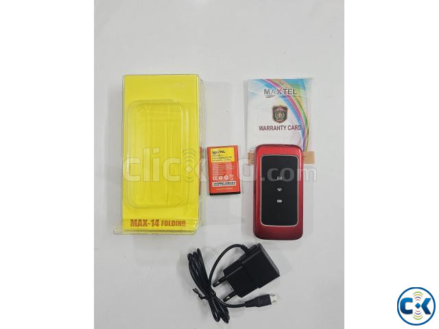 Maxtel Max-14 Folding Phone Red large image 1