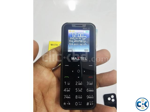 Maxtel Max-11 Mini Card Phone Black large image 3