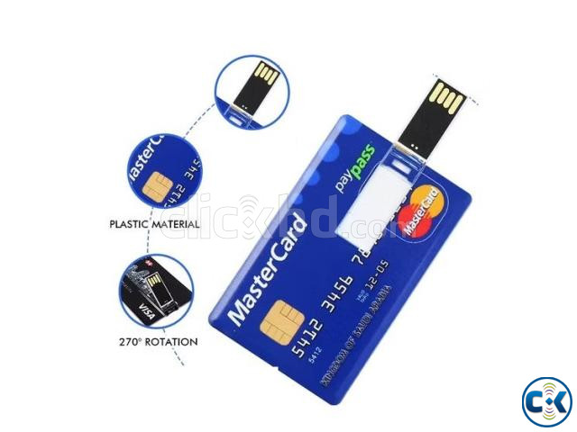 128GB Slim Credit Card Shape Flash Drive large image 0