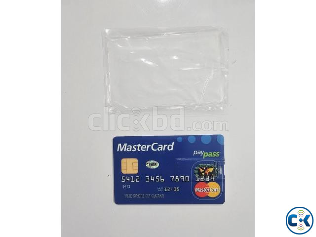 128GB Slim Credit Card Shape Flash Drive large image 1