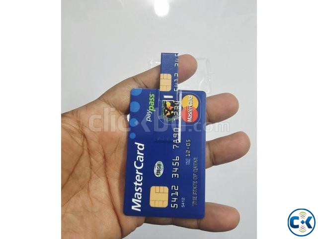 128GB Slim Credit Card Shape Flash Drive large image 3